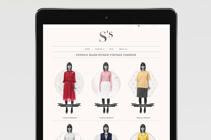 Stiina's Vintage / Corporate Design, Webdesign